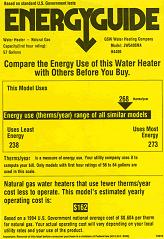 yellow energyguide label, Boston, Sudbury MA